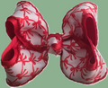 Red & White Boutique Hair Bow